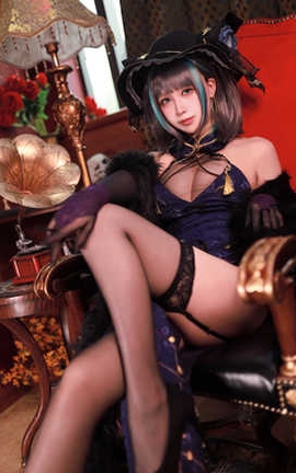 黑白御猫 柴郡旗袍