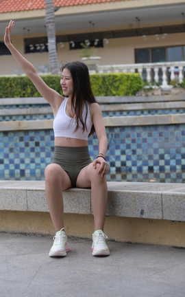 精选街拍作品 NO.1128 一始街拍作品 紧身短裤美女 part5_丽丝库