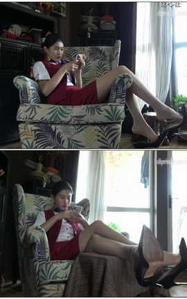 K&M足控脚底视频 108-穆乐脚尖透明肉色丝袜连裤袜高跟鞋美脚[0X0][0]_丽丝库