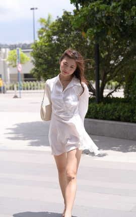 精选街拍作品 NO.0800 一始街拍作品 白衣飘飘的小姐姐 part6_丽丝库