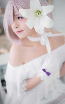 Miu只-Mashu White Dress_丽丝库