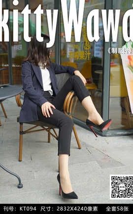 袜小喵写真Kittywawa KT094 制服秀_丽丝库