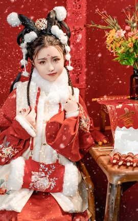 爆机少女喵小吉-玉兔迎春_丽丝库