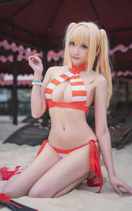 瓜希酱 黎塞留和服&尼禄水着_丽丝库