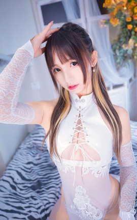 神楽坂真冬-風と月 黑白旗袍 part2_丽丝库