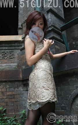 王朝贵足 No.110 杏子金色旗袍怀旧大上海系列