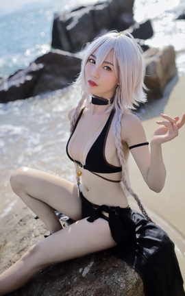 抖娘-利世 - 黑贞德泳装_丽丝库