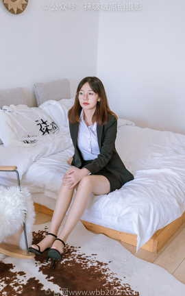 袜啵啵BoBoSocks NO.267 小甜豆-高跟鞋、油亮肉丝、ol制服_丽丝库