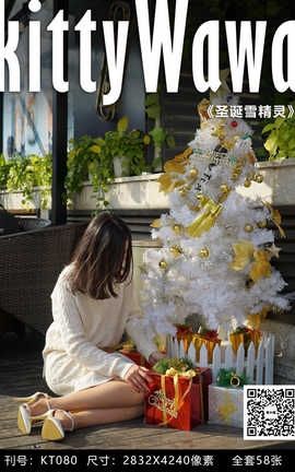 袜小喵写真Kittywawa KT080 圣诞雪精灵_丽丝库
