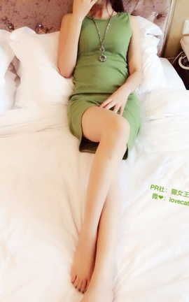 猫女王的日常-绿色OL&美腿诱惑_丽丝库