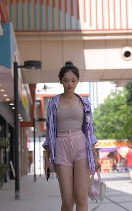 精选街拍作品 NO.1496 一始街拍作品 粉色女孩 part1_丽丝库