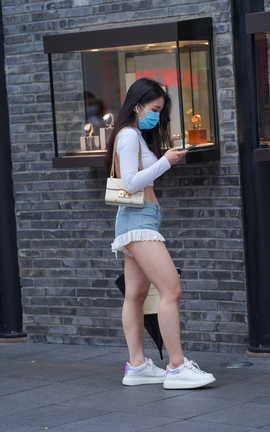 精选街拍作品 NO.0950 牛男街拍作品 可爱又不失性感的女孩 part1_丽丝库