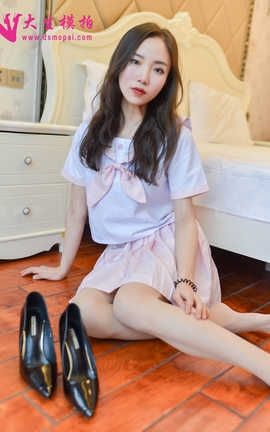 大生模拍 No.069 允儿 粉嫩学生装_丽丝库