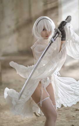 镜酱 - 2B白色婚纱&爱宕_丽丝库