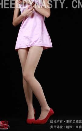 王朝贵足 No.315 可儿粉色可爱兔女郎红色高跟薄丝系列A_丽丝库