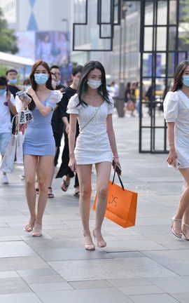 精选街拍作品 NO.1275 视觉冲击街拍作品 一波美腿小姐姐 真心赞_丽丝库