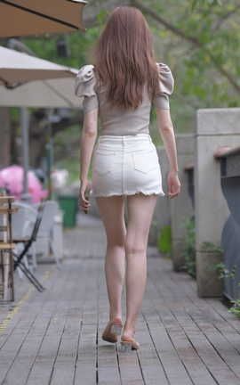 精选街拍作品 NO.1414 一始街拍作品 白裙美女 part4_丽丝库