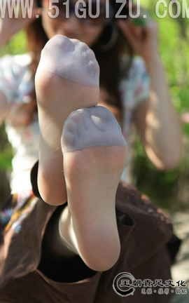 王朝贵足 No.013 宣萱灰色水晶短丝游园仕女系列