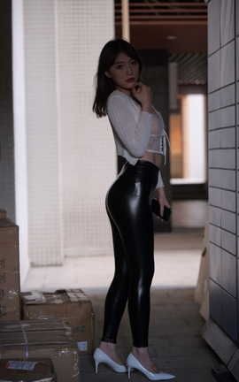 精选街拍作品 NO.0673 魂魂摄影作品 皮裤 炽热 part1_丽丝库