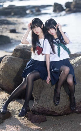 不呆猫 &三無人型 双子制服_丽丝库