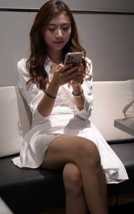 精选街拍作品 NO.0800 一始街拍作品 白衣飘飘的小姐姐 part1_丽丝库