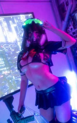 蜜汁猫裘-NO.011 漆皮jk_丽丝库