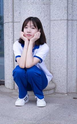 袜啵啵BoBoSocks NO.022 小甜豆-校服贝壳头白棉袜肉丝_丽丝库