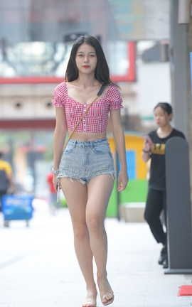 精选街拍作品 NO.0863 红石摄影作品 牛仔热裤女孩 part1_丽丝库