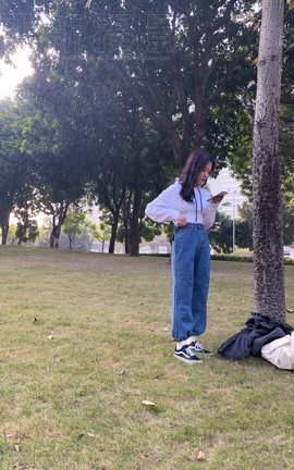 见新摄影 NO.049 VANA帆布鞋 牛仔裤 小可_丽丝库