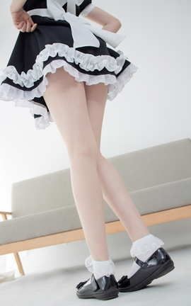 森萝财团 JKFUN-051 百圆定制2-2 蕾丝花边短袜女仆 Aika_丽丝库