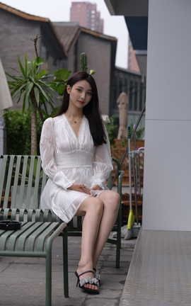 精选街拍作品 NO.1402 一始街拍作品 白裙美女 part2_丽丝库