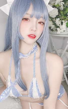 二佐Nisa - 私房自拍蓝格比基尼女仆_丽丝库