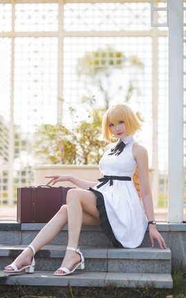 瓜希酱-贞德三周年白裙德_丽丝库