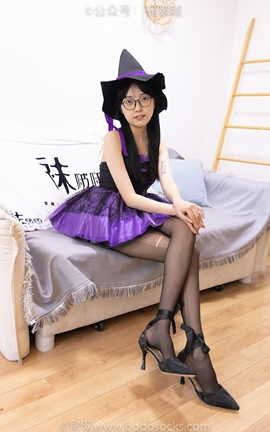 袜啵啵BoBoSocks NO.051 稚予-魔女装高跟鞋黑丝_丽丝库