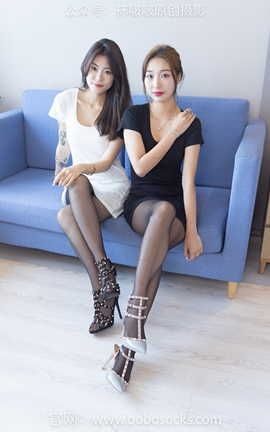 袜啵啵BoBoSocks NO.138 果果橘橘-华伦天奴高跟鞋黑丝_丽丝库