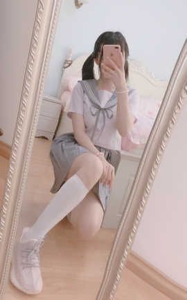 Miko酱ww-水手服 灰色_丽丝库