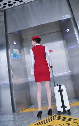 精选街拍作品 NO.0899 摄神街拍作品 二表姐空姐 超薄肉丝 机场篇 part1_丽丝库