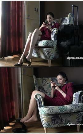 K&M足控脚底视频 136-深红制服肉丝空姐挑鞋[3840X2160][19分58秒]_丽丝库