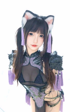 神楽板真冬 旗袍猫女_丽丝库