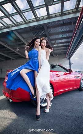 睿奢文化摄影写真集 Vol.0037 泳装翘臀重机车模特美女_丽丝库