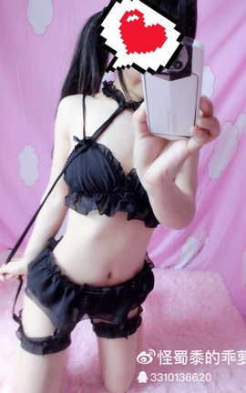 樱井宁宁(桜井宁宁)-黑色性感内衣套装_丽丝库