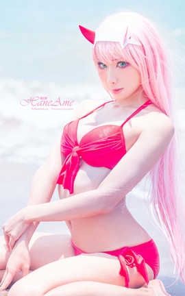 HaneAme雨波-Zero Two-Bikini_丽丝库