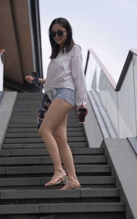 精选街拍作品 NO.1200 一始街拍作品 热裤美女 part8_丽丝库