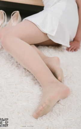 丝社SSA NO.155 阿花 白色连衣裙穿搭示范_丽丝库