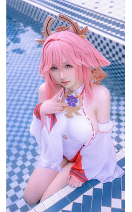 樱梨梨Eriri 八重神子泳装_丽丝库