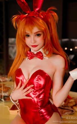 俄罗斯绝美coser RocksyLight 摄影 2018-12-25 Asuka Bunny Girl_丽丝库