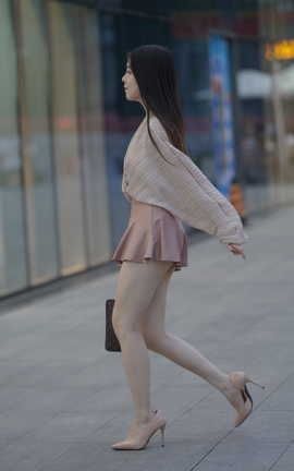 精选街拍作品 NO.1410 可爱的粉色短裙小姐姐 part10_丽丝库