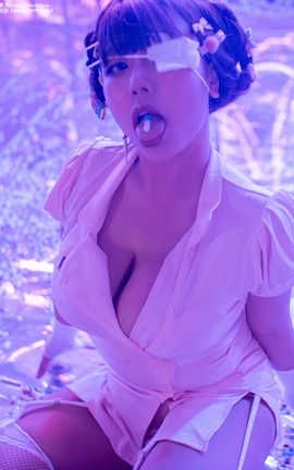 皮皮奶可可爱了啦-NO.028 喵零x皮皮奶 万圣节邪恶护士_丽丝库