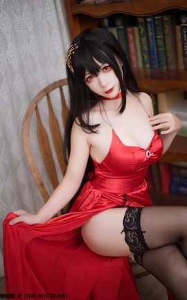 喵糖映画 VOL.210 贝法红蓝礼服_丽丝库