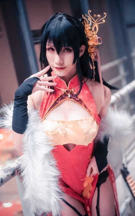 雅祈 大凤旗袍_丽丝库